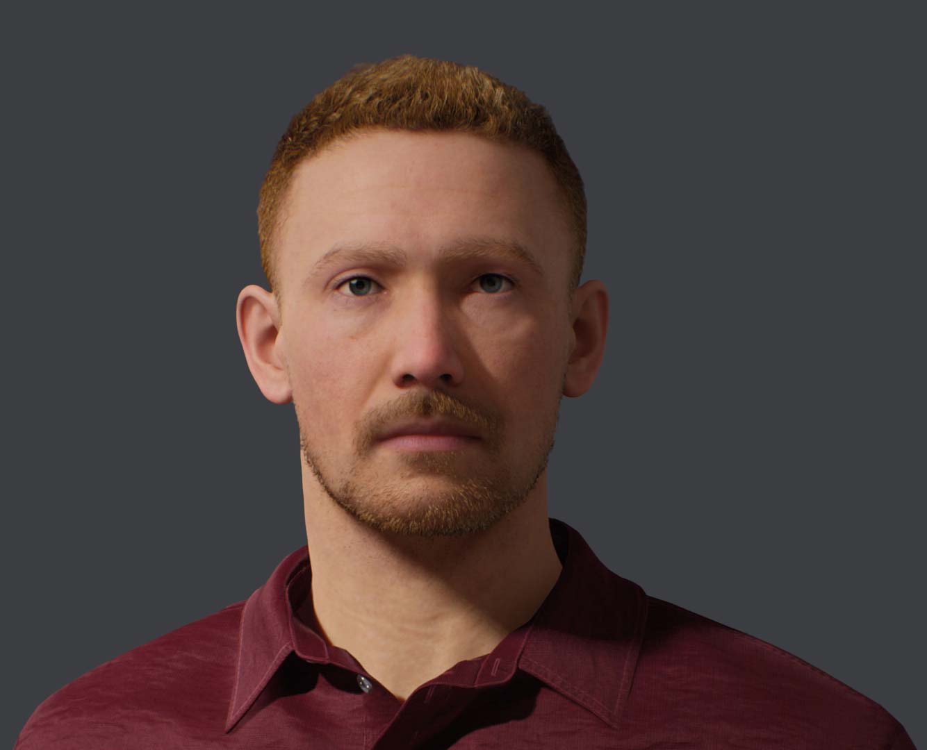 a man with red hair and beard